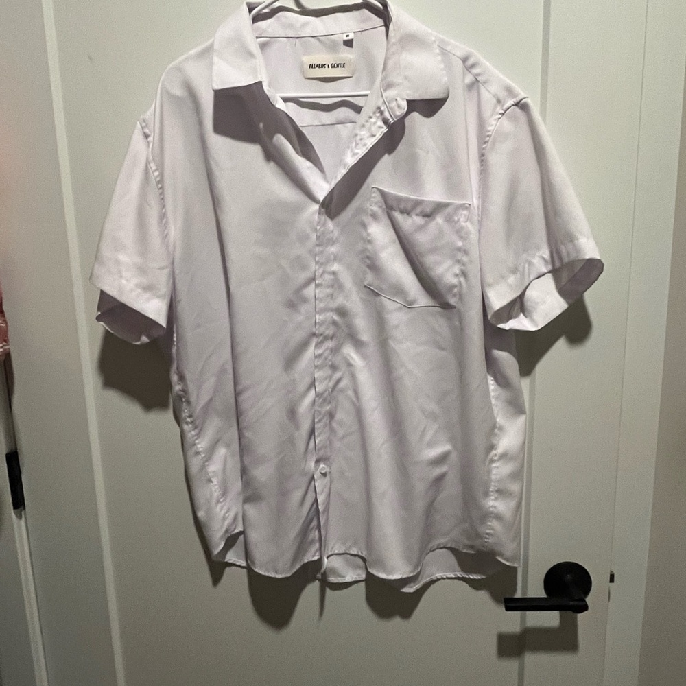 Amazon Men's Classic White Button-Down Shirt
